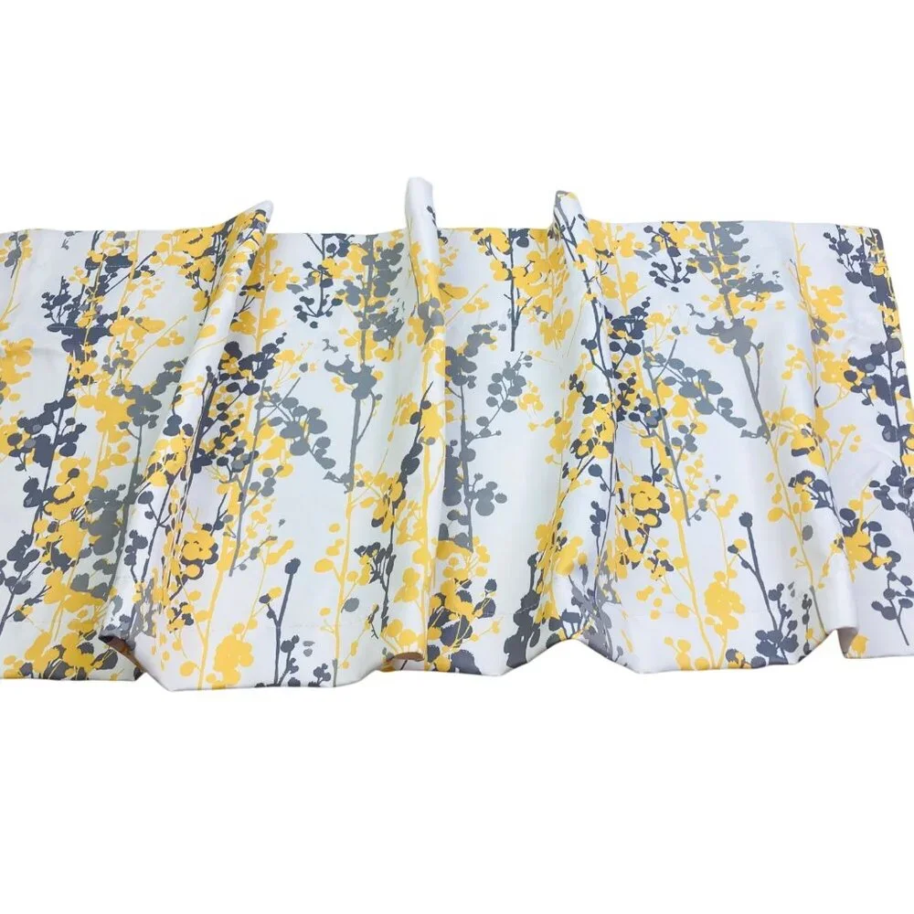 Driftaway Leah Abstract Moderen Ink Painting Window Valance 52x18